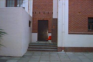 Cameron Hall bottom door