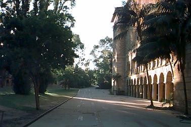 Hacket Hall looking west